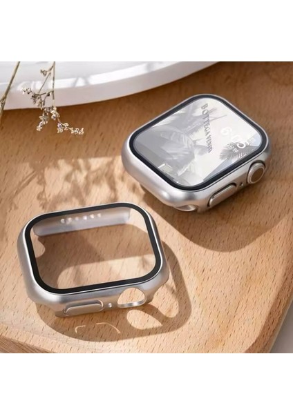 Apple Watch Series S4/5/6 44 mm Uyumlu mm Kasa ve Ekran Koruyucu Mika Kılıf . fırsatları