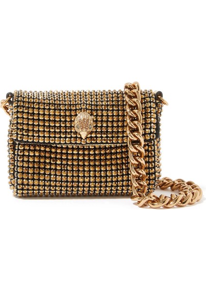 Party Mini Crossbody Çanta 13X10X3 cm Kristal Fileli Zincir Askılı