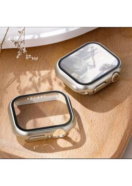 Apple Watch Series S4/5/6 44 mm Uyumlu mm Kasa ve Ekran Koruyucu Mika Kılıf . fırsatları