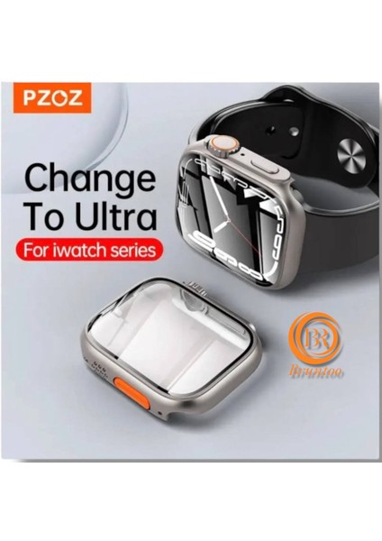 Apple Watch Series 7/8/9 Uyumlu 45 Mm Kasa Ve Ekran Koruyucu Ultraya Dönüştürücü Kılıf . indirimleri