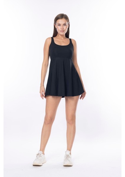 Kadın Likralı Birleşik Şortlu Göğüs Pedli Yumuşak Dokulu Elbise Mayo - Spor / Günlük / Havuz / Deniz fiyatları