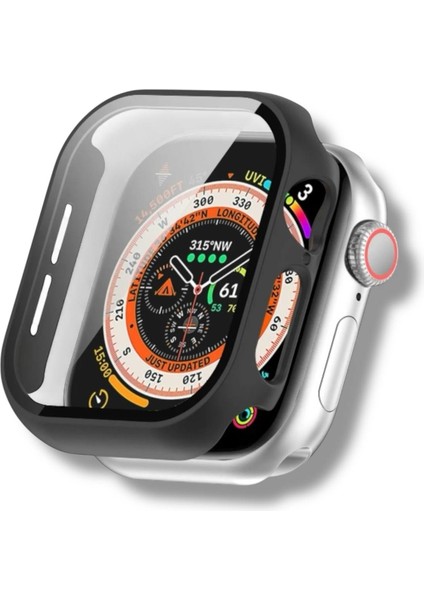 Apple Watch Series 7/8/9 45 Uyumlu mm Kasa ve Ekran Koruyucu Mika Kılıf .