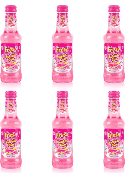 Bubble Gum Sakız Aromalı Gazoz 200 ml x 6 Adet fırsatları