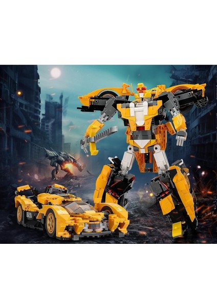2'si 1 Arada Model Araba ve Transformers Robot SETI,998 Parça, 8+ Yaş Için Koleksiyonluk modelleri