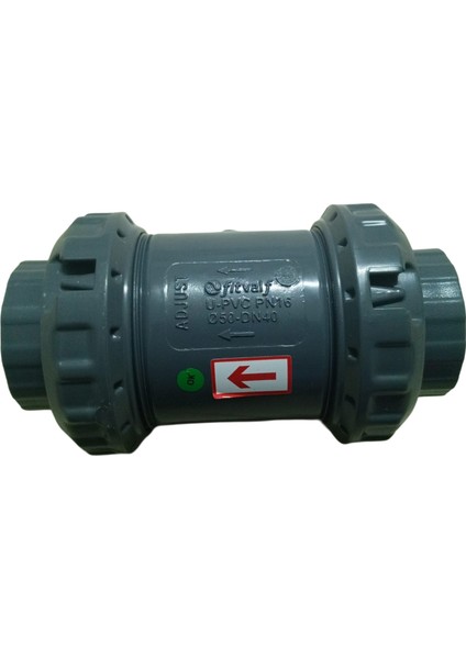 Fitvalf Ø50 DN40 U-Pvc PN16 Yaylı Check Valf