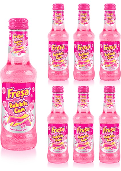 Bubble Gum Sakız Aromalı Gazoz 200 ml x 6 Adet