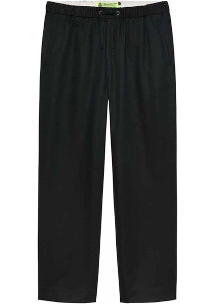 Konforlu Relaxed Fit Iş Pantolonu - Orta Bel, Metal Detaylı, Uzun