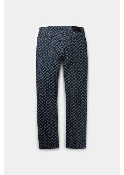 Ralf Pant: Denim Jacquard Kumaşlı Şık Erkek Pantolon - Regular Fit fiyatları