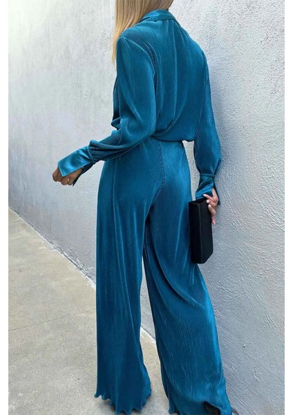 Maiya Pant - Rahat Kesim, Lastikli Bel ve Geniş Paça Kadın Pantolon fırsatları