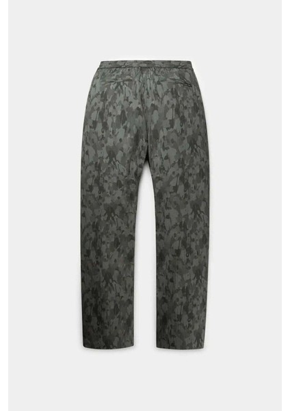 Adetola Sipho Community Kargo Pantolon - Özel Desenli, Elastik Bel, Dark Green