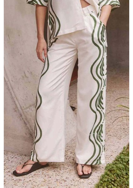 Şık ve Rahat Atheni Pant: Modern Dalgaların Yansıması (97% Polyester)