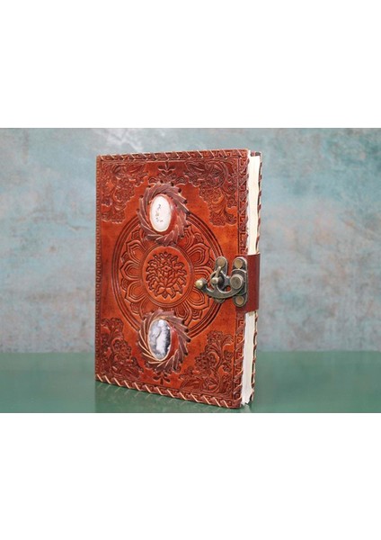 Taşlı Deri Defter