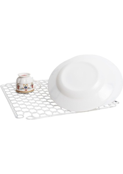 2 Adet Şeffaf Silikon Lavabo Buzluk Halısı Kurutma Matı M-111 fırsatları