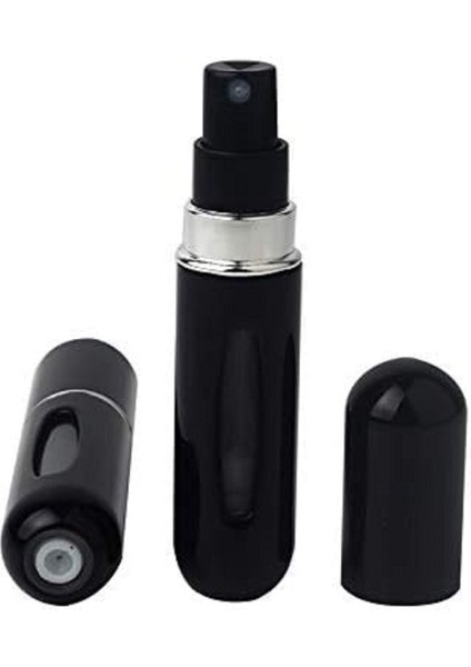 Doldurulabilir Mini Parfüm Şişesi 5 ml - Cep Parfüm Şişesi Siyah Renk 1 Adet M-230