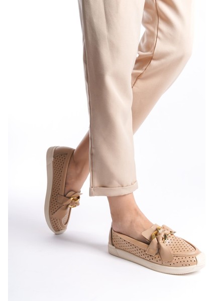 Handy Bağcıksız Ortopedik Rahat Taban Kalp Desenli Kadın Babet Ayakkabı Kt Ten fırsatları