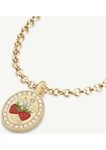 Çelik Strawberry Kolye