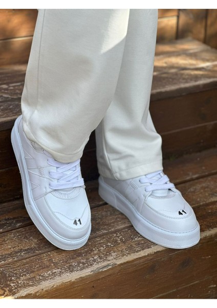 J2407 Star-X Ortopedik Taban Günlük Cilt Erkek Sneaker Spor Ayakkabı Cbt Beyaz fırsatları