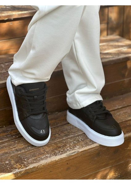 J2407 Star-X Ortopedik Taban Günlük Cilt Erkek Sneaker Spor Ayakkabı Cbt Siyah fiyatları