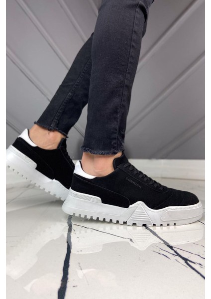 J037 Ortopedik Taban Günlük Süet Erkek Sneaker Spor Ayakkabı Sbt Siyah modelleri
