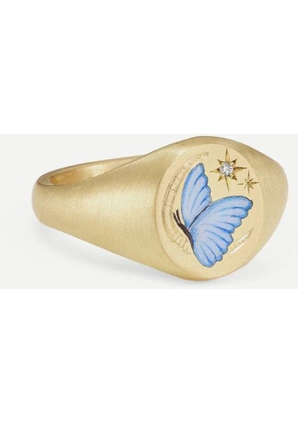 Çelik Butterfly Yüzük