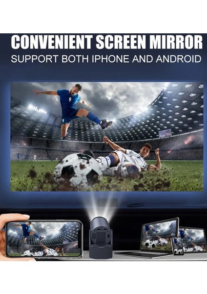 Yüksek Çözünürlüklü Taşınabilir 4K Android Projektör, Eğlence Keyfi Sağlar modelleri