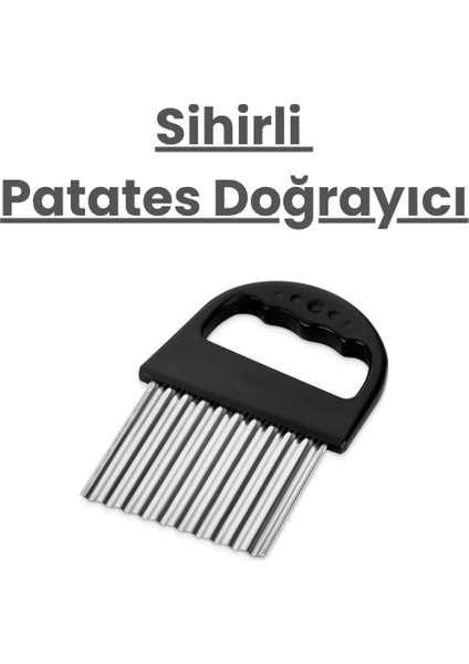 Cips Patates Doğrayıcı, Sihirli Patates Doğrayıcı, Tırtıklı Patates Dilimleme Doğrama Aparatı fiyatları