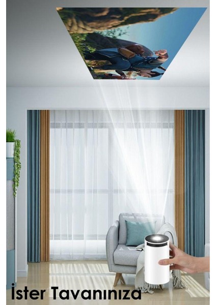 Taşınabilir Akıllı Projektör 1280X720 P Bluetooth Wi-Fi Android 11 Ev Sineması indirimleri