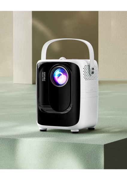 Taşınabilir 5g Mini Projektör 1080P Wifi LED Video Sinema Beyaz fiyatları