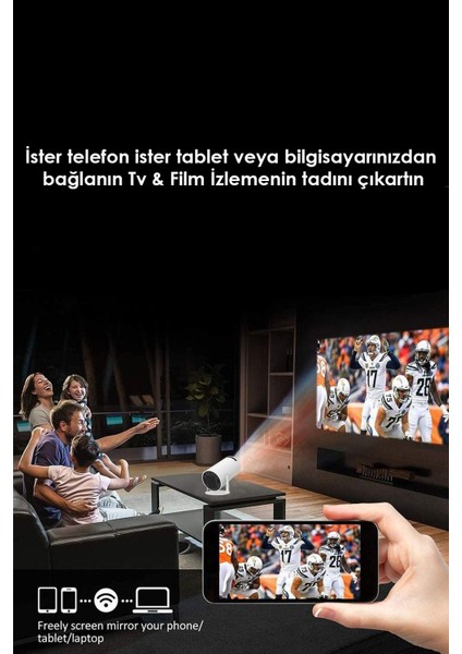 Taşınabilir 4K Android Sinema Projektörü, 130 Inç Yansıtma, Ev Eğlencesi modelleri