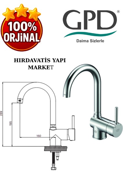 Espina MTL70 Tek Gövde Lavabo Bataryası modelleri