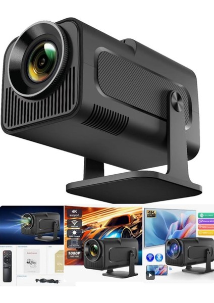 Yüksek Parlaklık 4K 1080P Android 12 HDMI Bluetooth Kablosuz Projeksiyon Cihazı fiyatları
