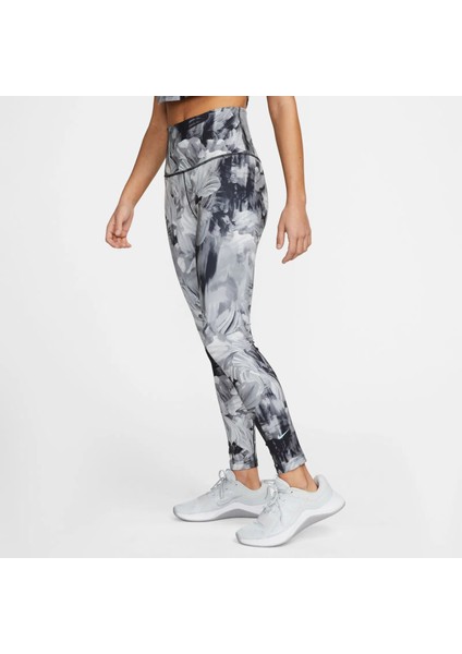 One Dri-Fit High Rise 7/8 Kadın Yüksek Bel Gri Spor Tayt DV9864-010