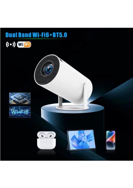 Yüksek Çözünürlüklü Kablosuz Projektör ve Oyun Birlikte Kullanım Özelliği