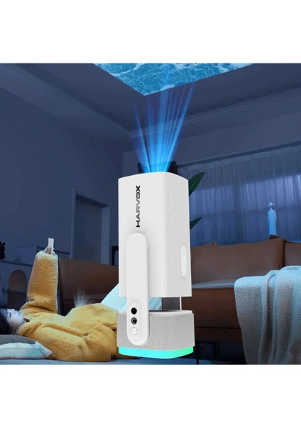 Taşınabilir Projeksiyon Cihazı ve Powerbankli, Beyaz Renk modelleri