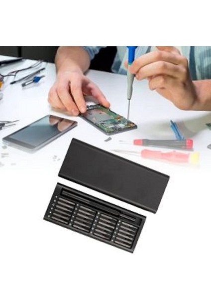 25 In 1 Tornavida Seti Manyetik Uçları Sökülebilir Çantası Pc Telefon Tamir Set M-436 fiyatları