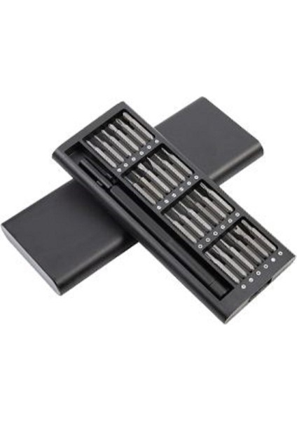 25 In 1 Tornavida Seti Manyetik Uçları Sökülebilir Çantası Pc Telefon Tamir Set M-436