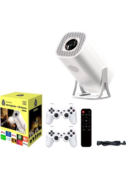 Yüksek Çözünürlükte 4K Hd Projeksiyon ve Kablosuz Oyun Seti, Keyifli Anlar Için Hazır! fiyatları