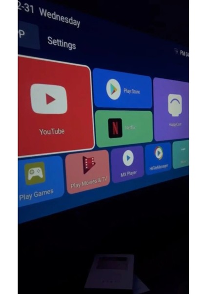 4K Ultra Hd Taşınabilir Android Projektör, Ev ve Ofis Kullanımı, Yüksek Görüntü Kalitesi indirimleri