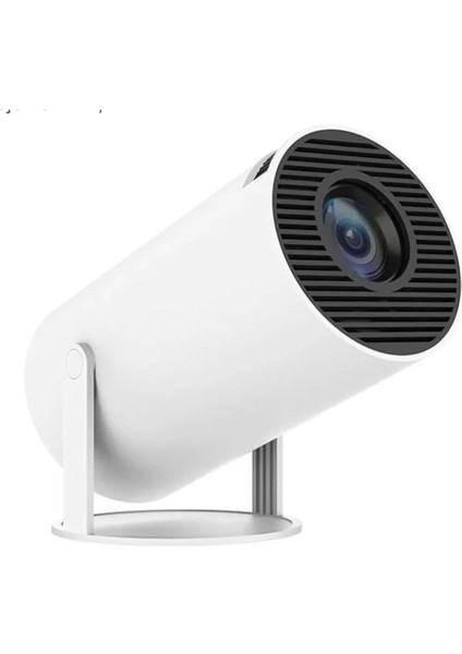 Taşınabilir Wifi Destekli Hd Akıllı Projektör Beyaz, Android Uyumu, En Güncel Sürüm fiyatları