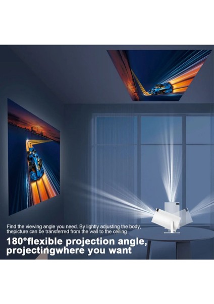 Taşınabilir Android Projektör, Wifi Bağlantılı, Ultra Hd, Beyaz Renk modelleri