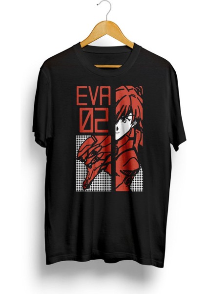 Neon Genesis Evangelion Retro Vintage Anime Baskılı Tişört