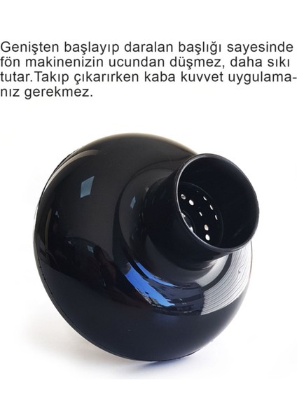Siyah Difüzörlü Saç Kurutma Fön Makinesi, Hızlı ve Güçlü Kurutma Özelliği modelleri