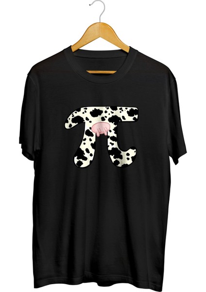 Matematik Bilimi Inek Pi Sayısı Sembol Baskılı Kaliteli Tişört