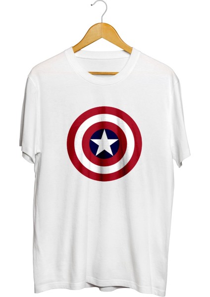 Kaptan Amerika Captain America Baskılı Kaliteli Tişört