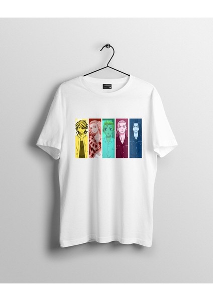 Tokyo Revengers Karakterleri Baskılı Anime Tişört