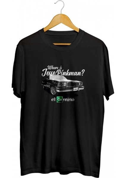 Where Is Jesse Pinkman Baskılı Unisex Tişört