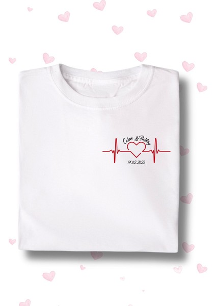 Isme Özel Unisex Tişört ve Kupa Seti Sevgililer Günü Özel Baskılı Set fiyatları
