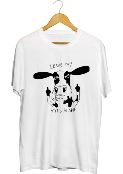 Vegan Inek M*melerimi Rahat Bırak Baskılı Unisex Tişört