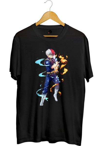 Todoroki Manga Baskılı Unisex Tişört