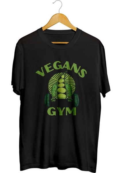 Vegan Gym Baskılı Unisex Tişört
